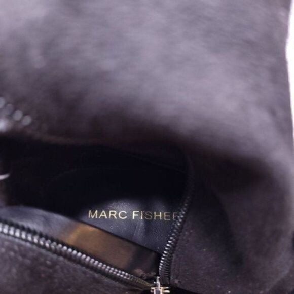 Marc Fisher Over the Knee Tall Faux Suede Flat Boot Black Women's sz 7 - Picture 10 of 13